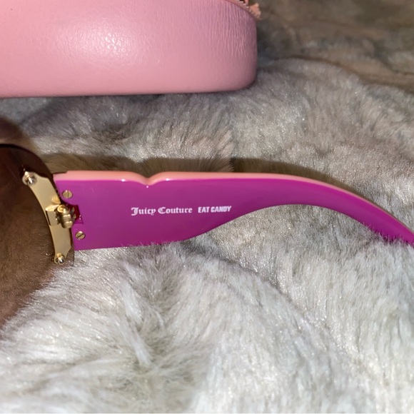 Vintage JUICY COUTURE Y2K Pink Heart Sunglasses - Picture 8 of 10